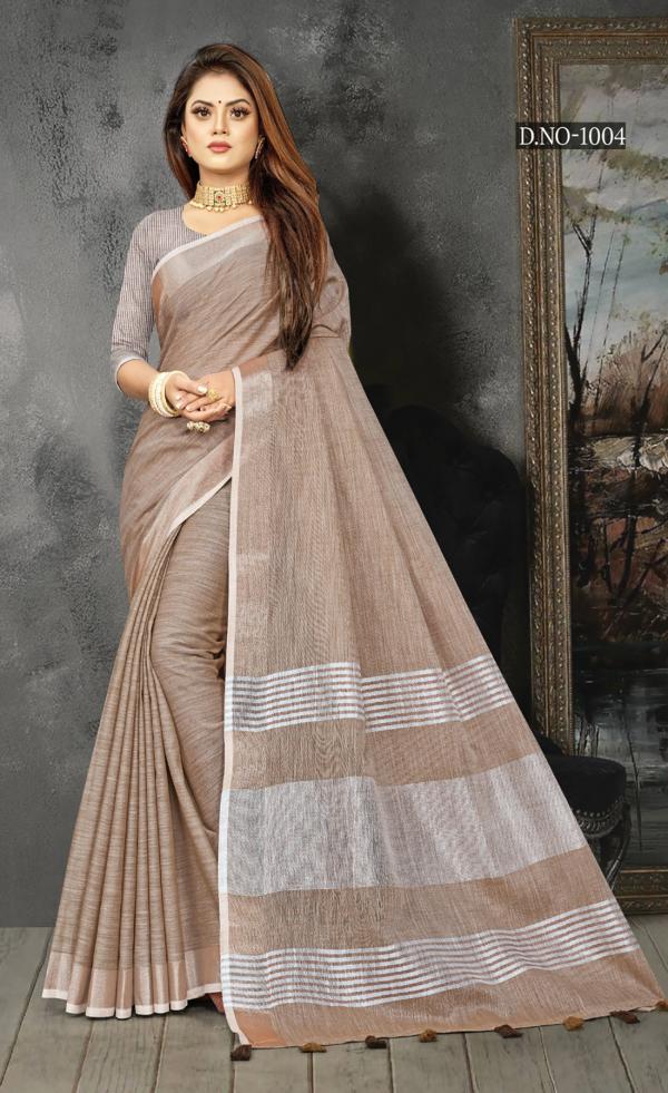 Sangam Karigiri Designer Linen Saree